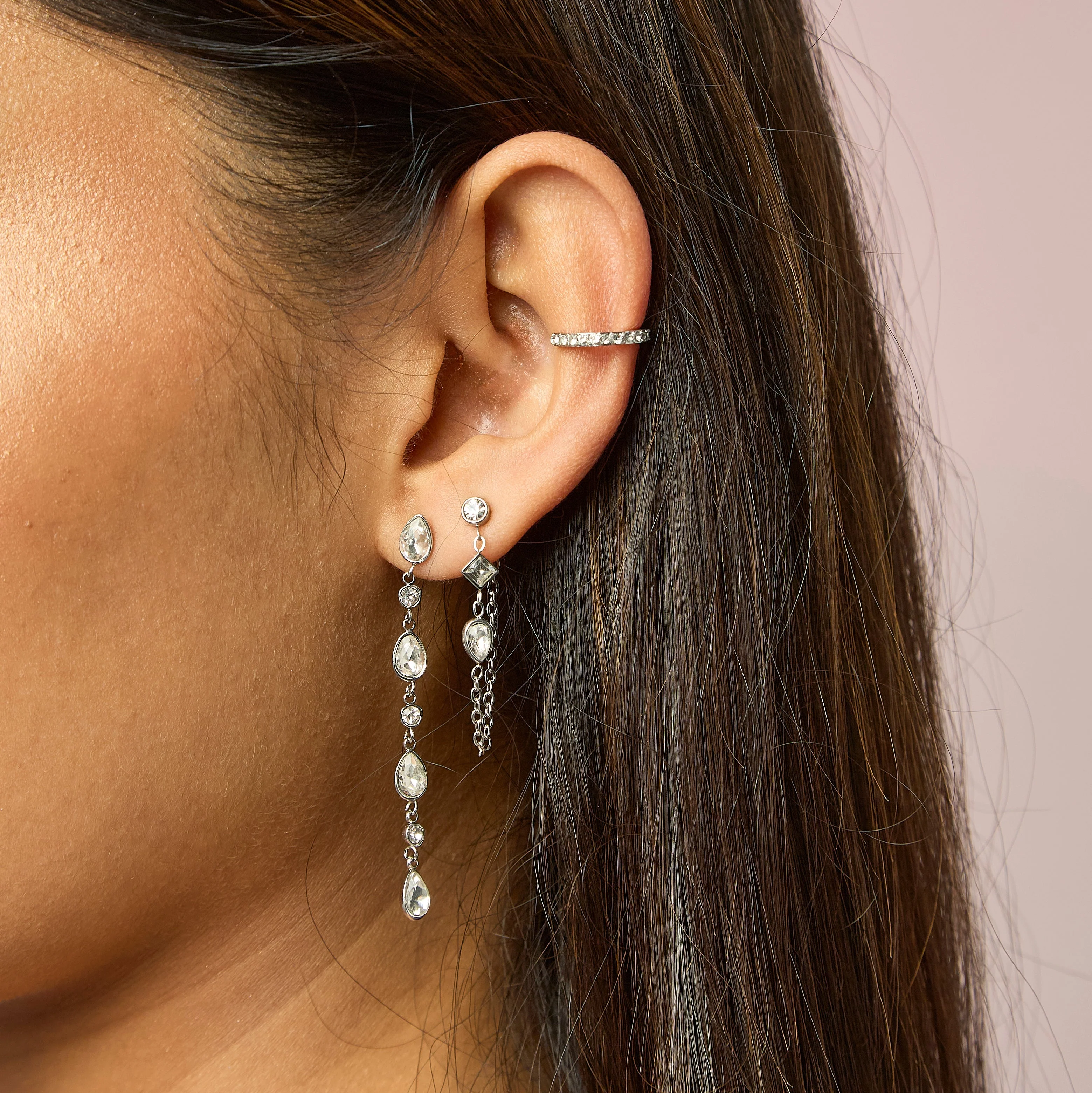 Emma Droplet Chain Studs - Image 21