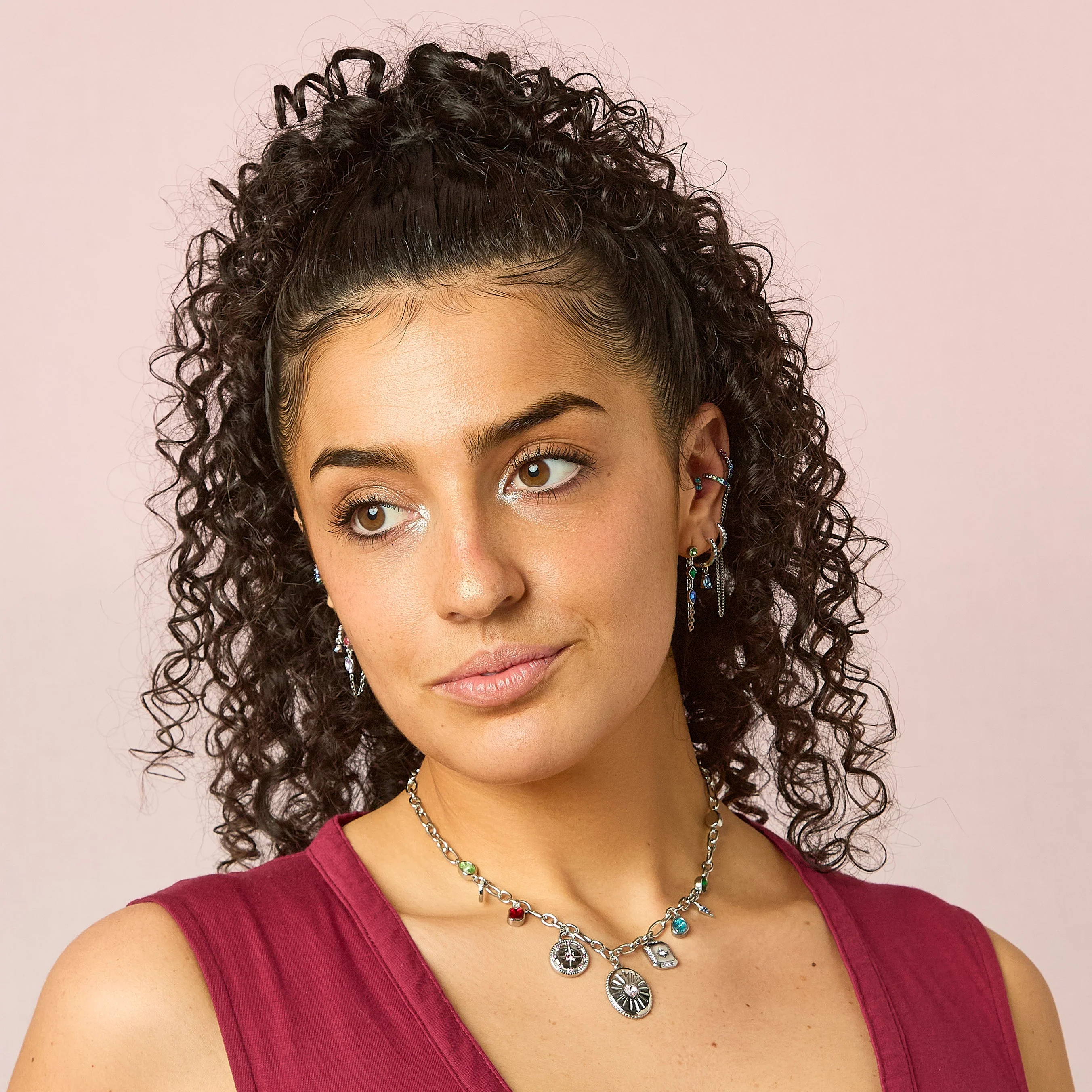 Emma Droplet Chain Studs - Image 29