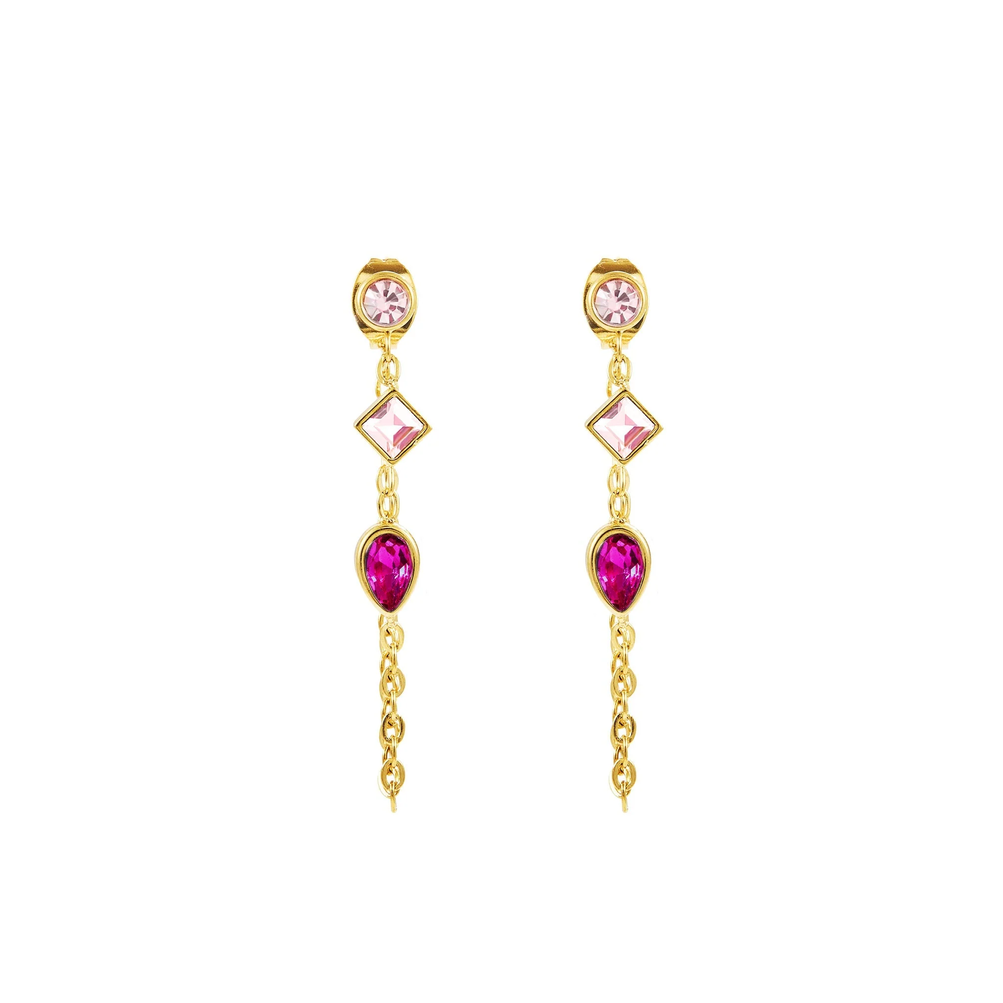 Emma Droplet Chain Studs - Image 5