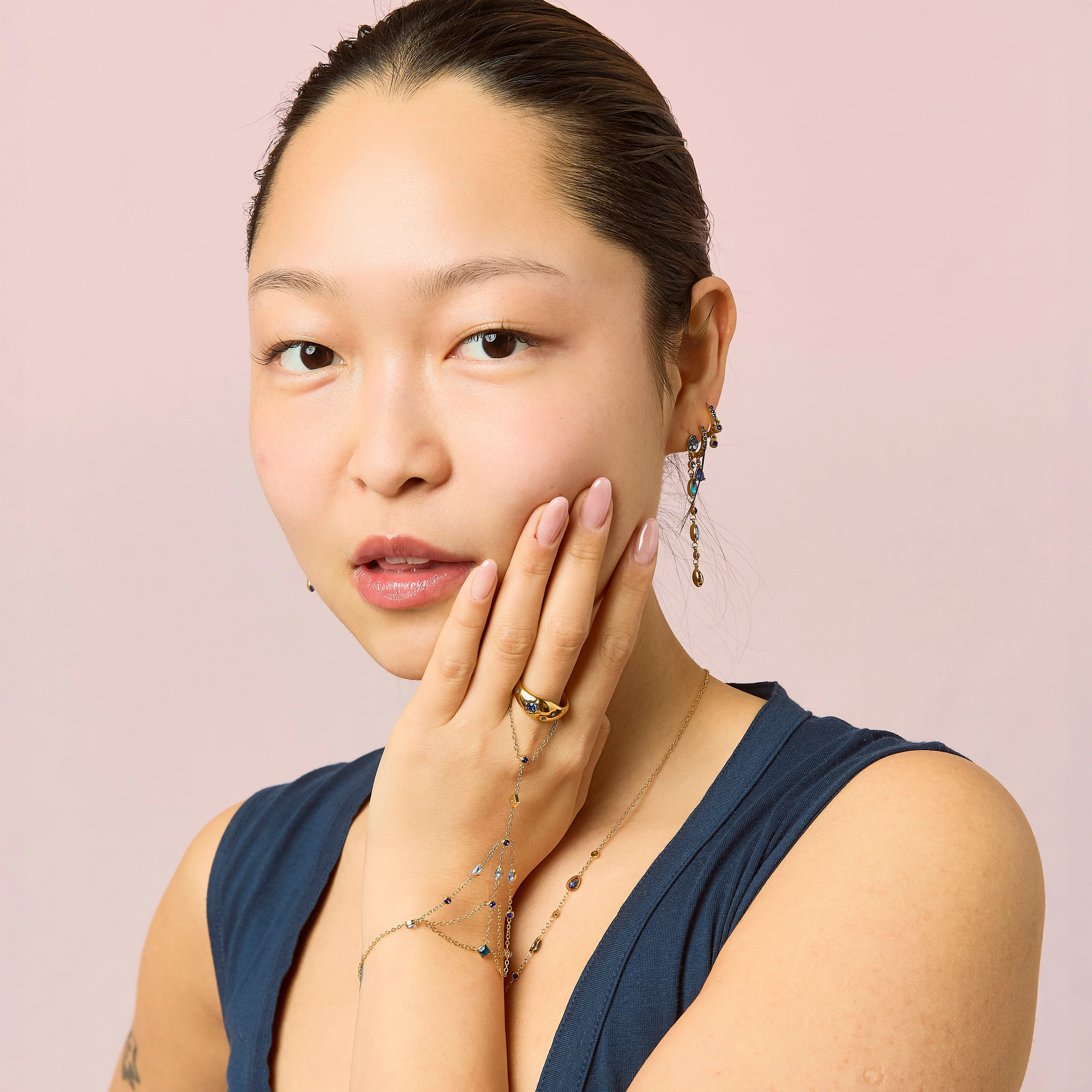 Freya Droplet Statement Studs - Image 13