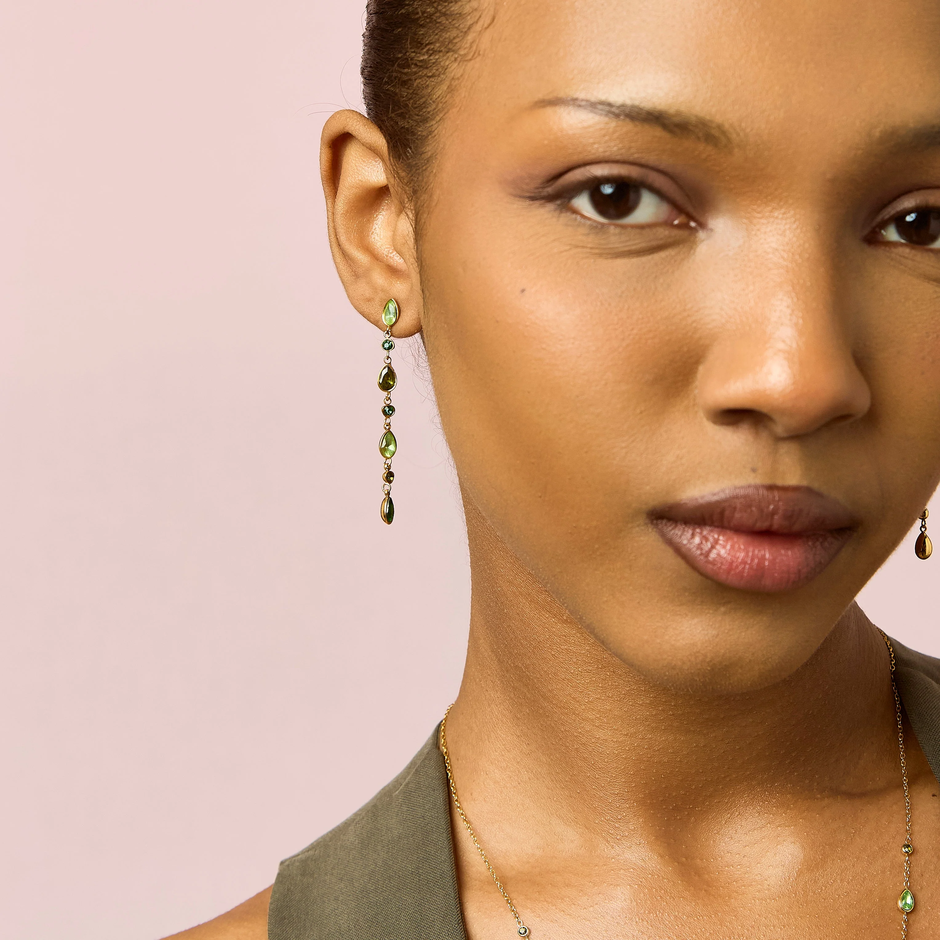 Freya Droplet Statement Studs - Image 14