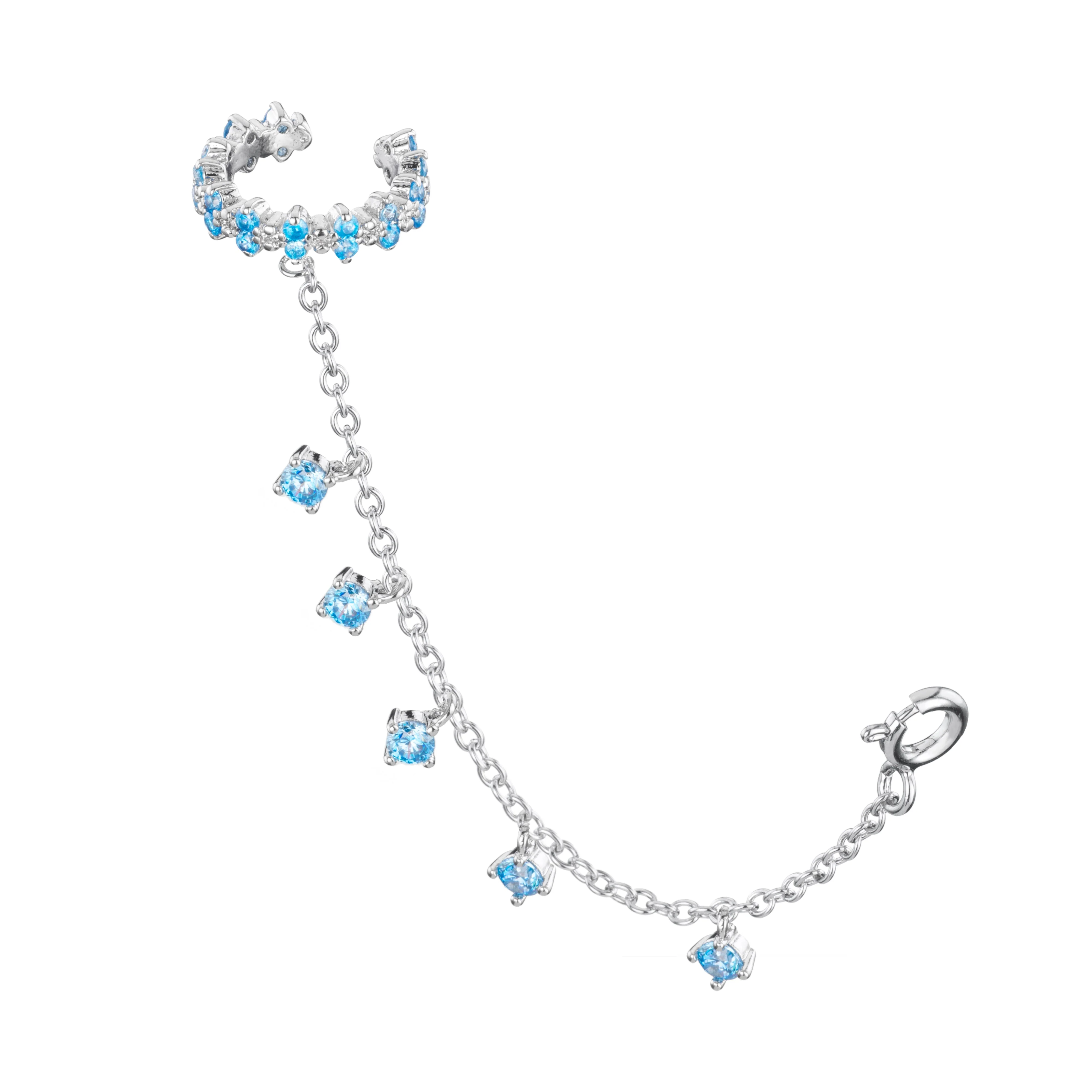 Millie Chunky Ear Cuff Droplet Chain - Image 8